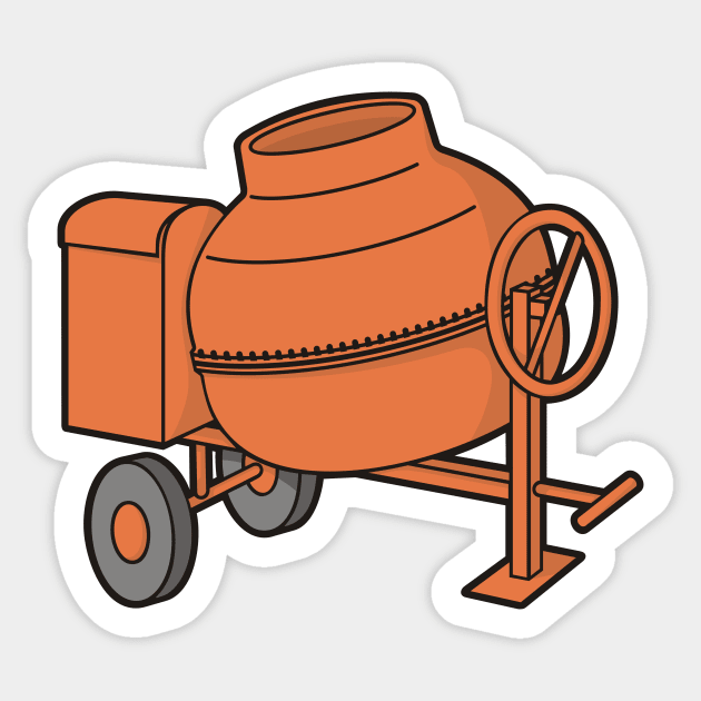 Concrete Mixer Sticker by sifis